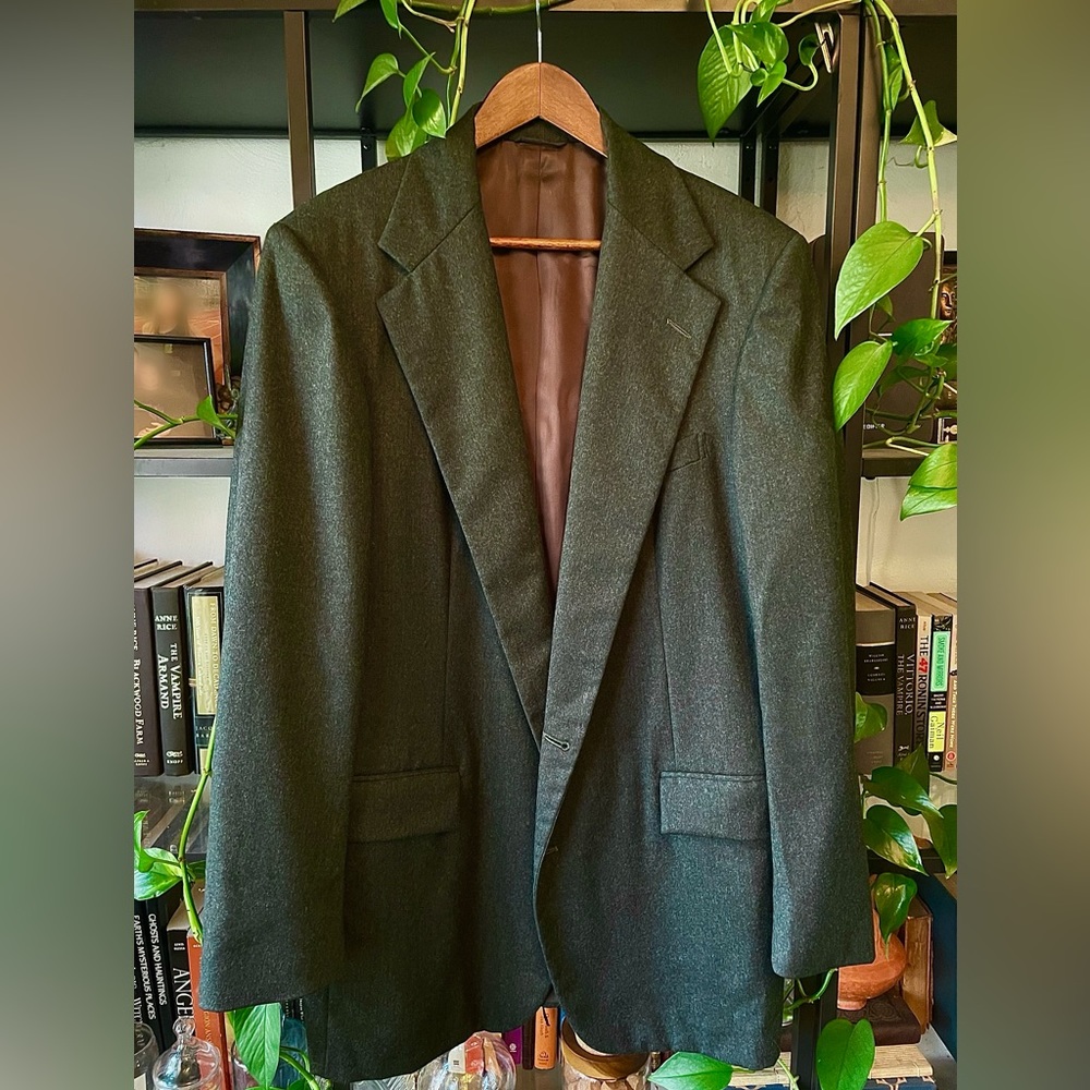 POLO by Ralph Lauren - loden green wool flannel blazer.